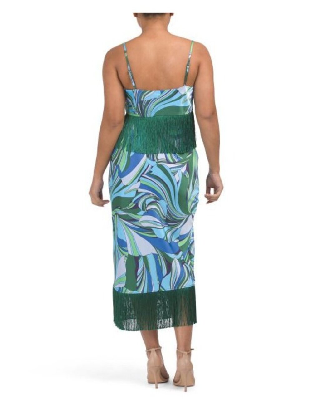 House of Harlow 1960 Tropical Fringe 2-Piece Skirt Set Size Medium New With Tags - Picture 2 of 3